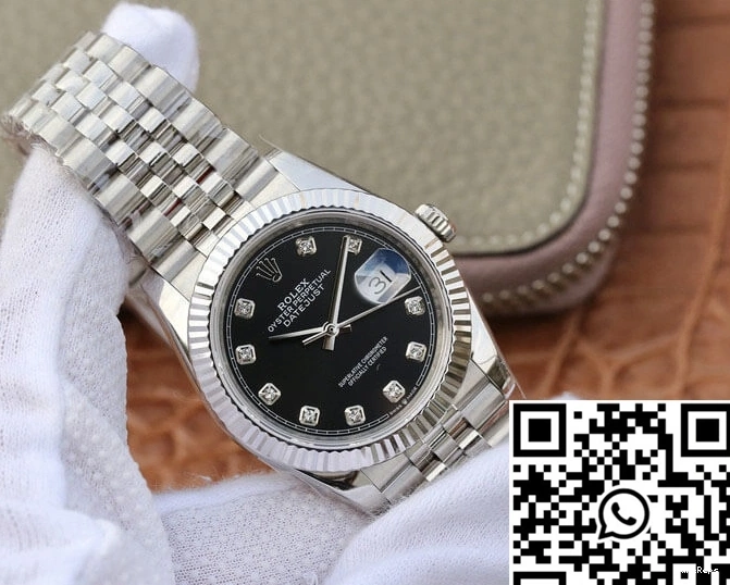 M126234-0027 Diamond-se Dial Factory Black Rolex GM Datejust 0317